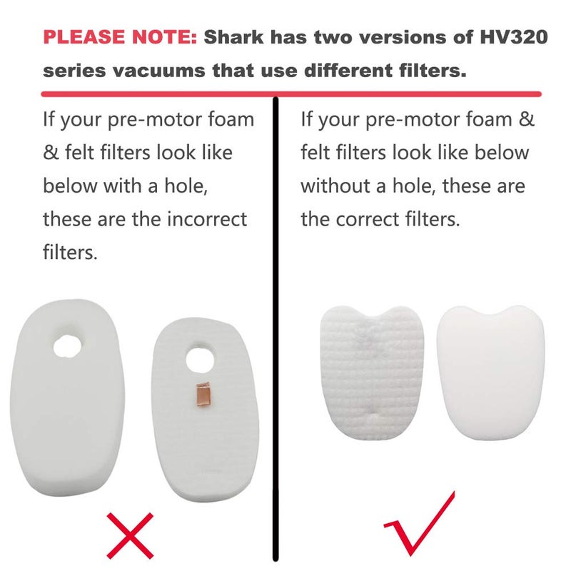 Dttery 6 Pack Filters for Shark Rocket DeluxePro Zero-M Vacuum HV343AMZ, HV345, HV320, HV321, HV322, ZS350, ZS351, ZS352, Replacement Part XPMFK320 1084FTV320 - Image 2